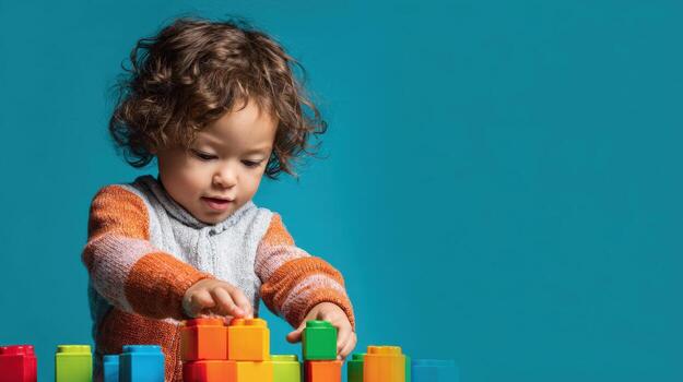 a-cheerful-toddler-builds-with-colorful-blocks-enjoying-creative-playtime-and-learning-photo